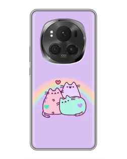 Чехол для Huawei Honor Magic 6 Pro с картинкой «Радужные Пушины»