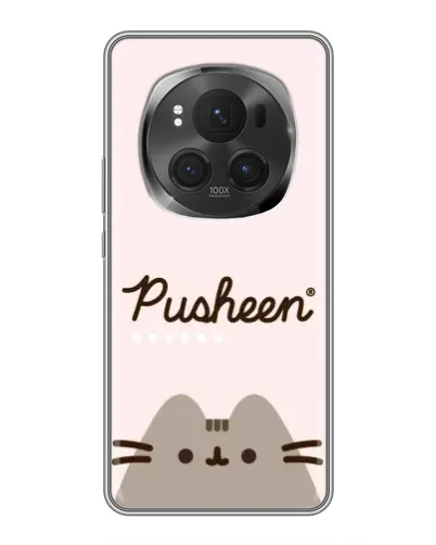 Чехол для Huawei Honor Magic 6 Pro с картинкой «Pusheen логотип» Чехол для Huawei Honor Magic 6 Pro с картинкой «Pusheen логотип»
