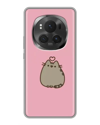 Чехол для Huawei Honor Magic 6 Pro с картинкой «Pusheen сердце» Чехол для Huawei Honor Magic 6 Pro с картинкой «Pusheen сердце»