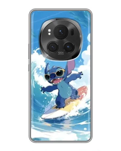 Чехол для Huawei Honor Magic 6 Pro с картинкой «Стич на волне»