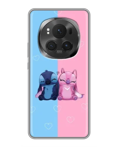 Чехол для Huawei Honor Magic 6 Pro с картинкой «Stitch и Angel Love»