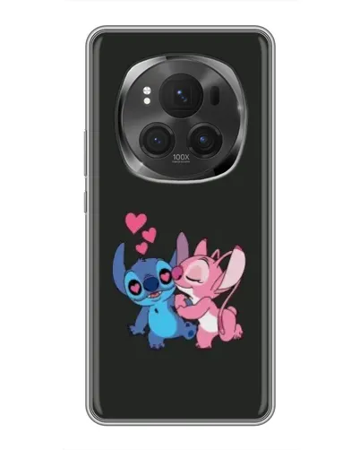 Чехол для Huawei Honor Magic 6 Pro с картинкой «Анжел целует Стича»