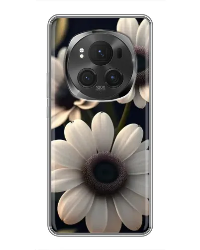 Чехол для Huawei Honor Magic 6 Pro с картинкой «Белые маргаритки макро»