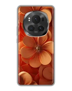 Чехол для Huawei Honor Magic 6 Pro с картинкой «Оранжевый макро цветок»
