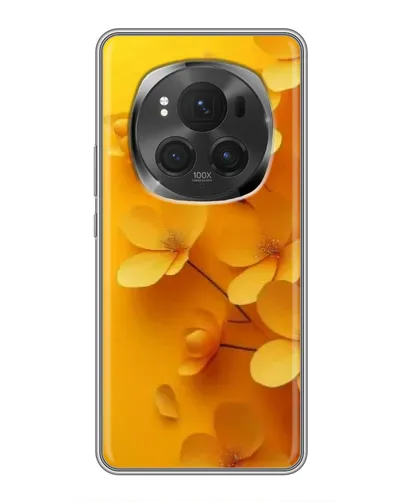Чехол для Huawei Honor Magic 6 Pro с картинкой «Золотые лепестки»