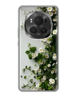 Чехол для Huawei Honor Magic 6 Pro с картинкой «Ветка мелких белых цветов»