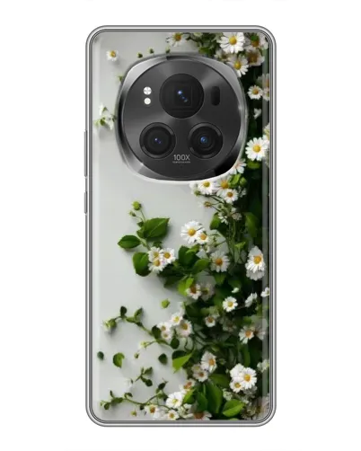 Чехол для Huawei Honor Magic 6 Pro с картинкой «Ветка мелких белых цветов»