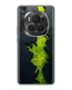 Чехол для Huawei Honor Magic 6 Pro с картинкой «Салатовый разлом скалы» Чехол для Huawei Honor Magic 6 Pro с картинкой «Салатовый разлом скалы»
