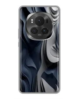 Чехол для Huawei Honor Magic 6 Pro с картинкой «Объемные синие складки» Чехол для Huawei Honor Magic 6 Pro с картинкой «Объемные синие складки»