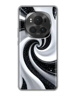 Чехол для Huawei Honor Magic 6 Pro с картинкой «Черно-белая спираль» Чехол для Huawei Honor Magic 6 Pro с картинкой «Черно-белая спираль»