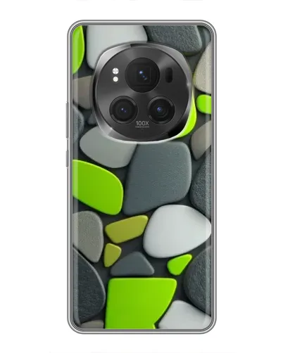 Чехол для Huawei Honor Magic 6 Pro с картинкой «Яркая неоновая галька»