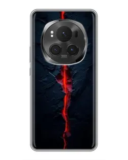 Чехол для Huawei Honor Magic 6 Pro с картинкой «Kрасная лавовая трещина»