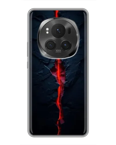 Чехол для Huawei Honor Magic 6 Pro с картинкой «Kрасная лавовая трещина»