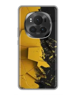 Чехол для Huawei Honor Magic 6 Pro с картинкой «Золотые осколки геометрии»