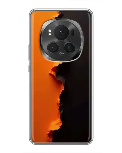 Чехол для Huawei Honor Magic 6 Pro с картинкой «Оранжевый разлом»