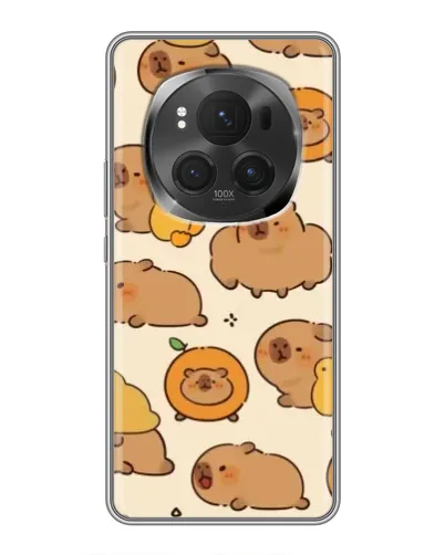 Чехол для Huawei Honor Magic 6 Pro с картинкой «Капибары с апельсинами»