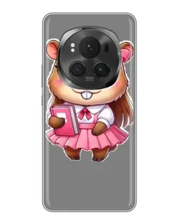 Чехол для Huawei Honor Magic 6 Pro с картинкой «Девочка капибара»