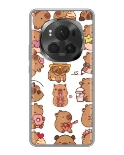 Чехол для Huawei Honor Magic 6 Pro с картинкой «Стикерпак с капибарами»