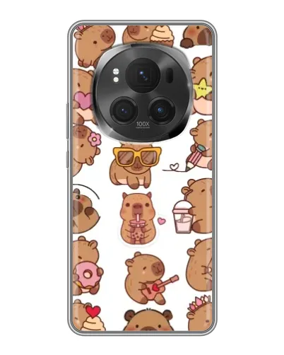 Чехол для Huawei Honor Magic 6 Pro с картинкой «Стикерпак с капибарами»