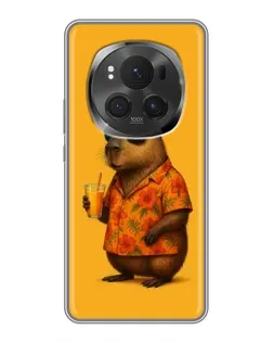 Чехол для Huawei Honor Magic 6 Pro с картинкой «Капибара на отдыхе»