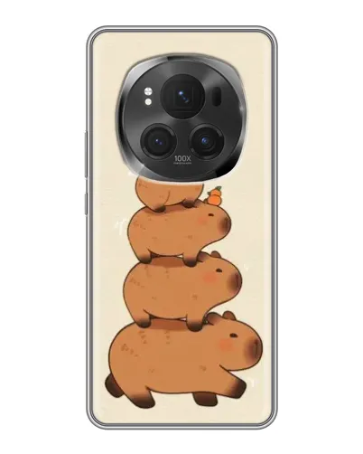 Чехол для Huawei Honor Magic 6 Pro с картинкой «Башня из капибар»