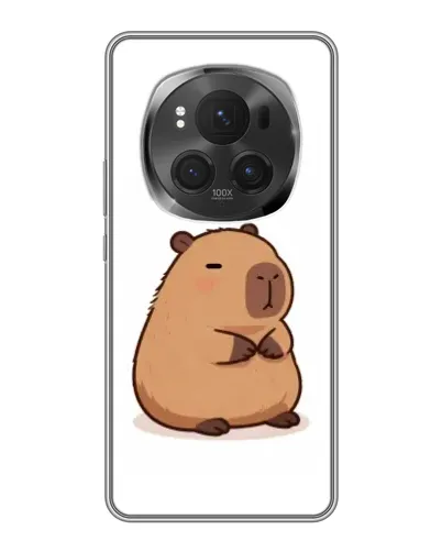 Чехол для Huawei Honor Magic 6 Pro с картинкой «Толстенькая капибара»