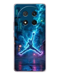 Чехол для Huawei Honor Magic 7 Lite с картинкой «Jordan Gold Jumpman»