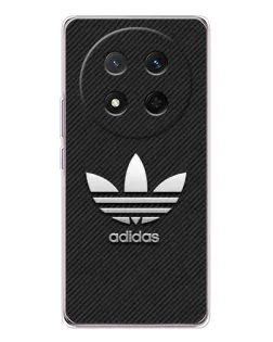 Чехол для Huawei Honor Magic 7 Lite с картинкой «Adidas Карбоновая текстура»