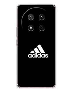 Чехол для Huawei Honor Magic 7 Lite с картинкой «Черная классика Adidas»