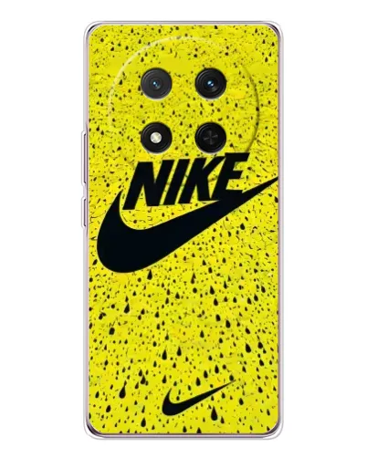 Чехол для Huawei Honor Magic 7 Lite с картинкой «Желтый текстурный Nike»