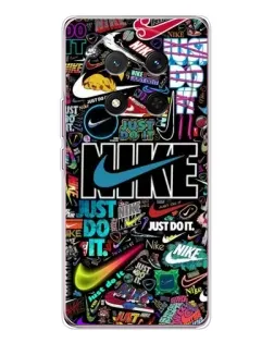 Чехол для Huawei Honor Magic 7 Lite с картинкой «Яркий коллаж Nike»