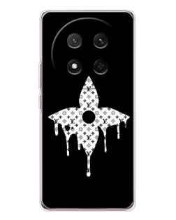 Чехол для Huawei Honor Magic 7 Lite с картинкой «Цветочная монограмма»