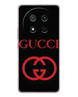Чехол для Huawei Honor Magic 7 Lite с картинкой «Gucci — красный логотип»