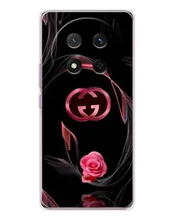 Чехол для Huawei Honor Magic 7 Lite с картинкой «Gucci — неоновая роза»