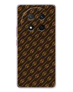 Чехол для Huawei Honor Magic 7 Lite с картинкой «Gucci — золотые диагонали»