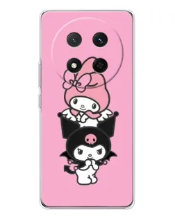 Чехол для Huawei Honor Magic 7 Lite с картинкой «My Melody и Kuromi» Чехол для Huawei Honor Magic 7 Lite с картинкой «My Melody и Kuromi»