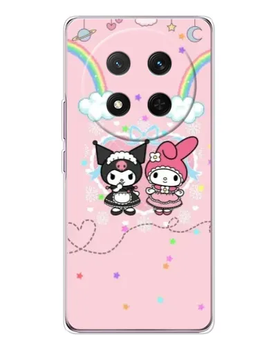 Чехол для Huawei Honor Magic 7 Lite с картинкой «My Melody и Kuromi»