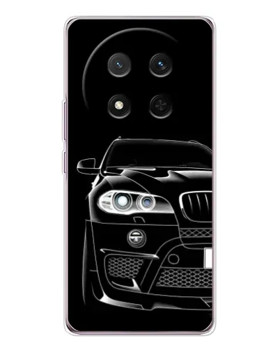 Чехол для Huawei Honor Magic 7 Lite с картинкой «Темный силуэт BMW»