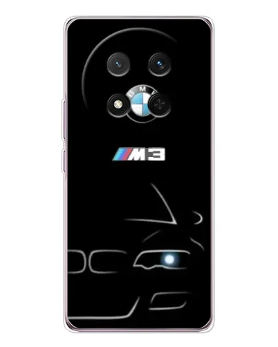 Чехол для Huawei Honor Magic 7 Lite с картинкой «Минималистичный принт BMW M3»
