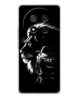 Чехол для Huawei Honor Magic 7 Lite с картинкой «BMW и лев»