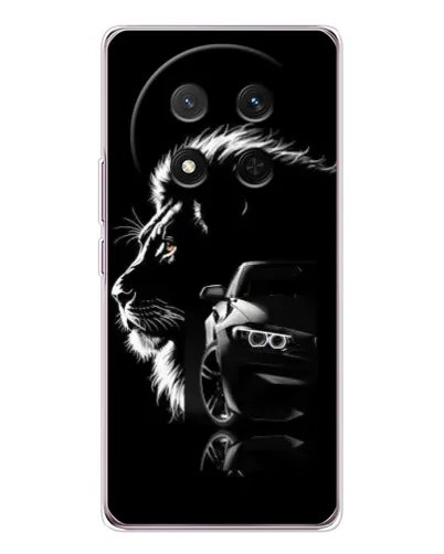 Чехол для Huawei Honor Magic 7 Lite с картинкой «BMW и лев»