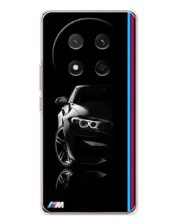 Чехол для Huawei Honor Magic 7 Lite с картинкой «Силуэт BMW в темноте»