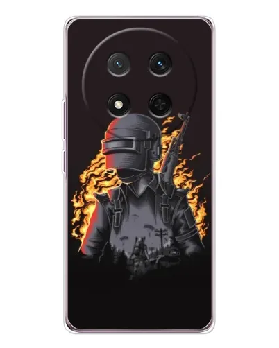 Чехол для Huawei Honor Magic 7 Lite с картинкой «PUBG — огненный силуэт» Чехол для Huawei Honor Magic 7 Lite с картинкой «PUBG — огненный силуэт»