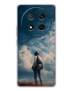 Чехол для Huawei Honor Magic 7 Lite с картинкой «Герой PUBG на скале»