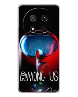 Чохол для Huawei Honor Magic 7 Lite з картинкою «Червоний імпостер — макро»