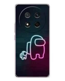 Чехол для Huawei Honor Magic 7 Lite с картинкой «Among Us неон-арт»