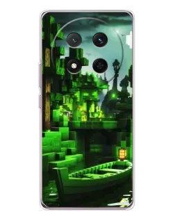 Чохол для Huawei Honor Magic 7 Lite з картинкою «Minecraft лісовий пейзаж»