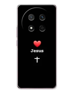 Чехол для Huawei Honor Magic 7 Lite с картинкой «Сердце - Jesus»