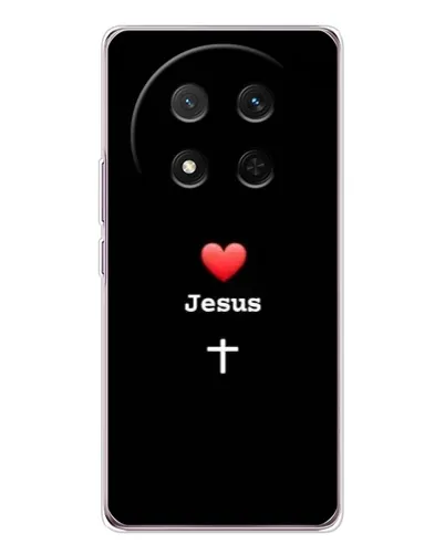 Чехол для Huawei Honor Magic 7 Lite с картинкой «Сердце - Jesus»