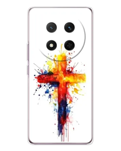 Чехол для Huawei Honor Magic 7 Lite с картинкой «Акварельный крест»